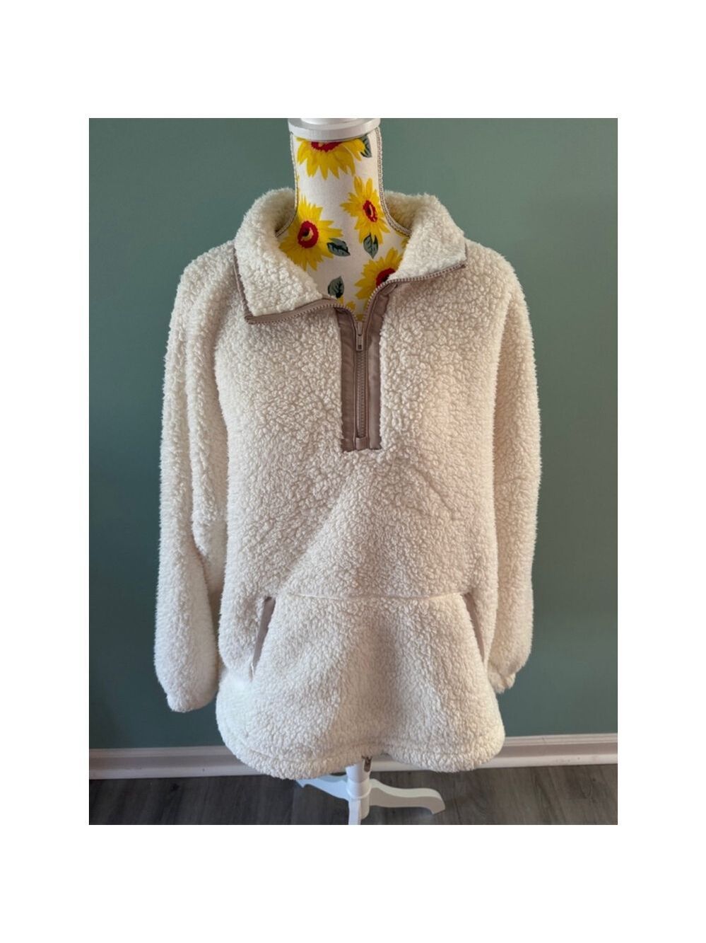 Women's SO Sherpa Pullover - XL - Off-White